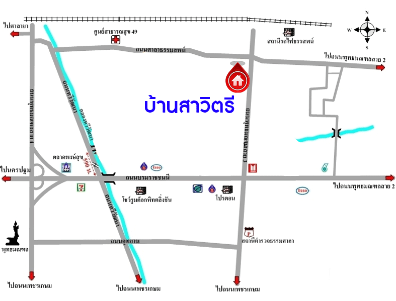 บ้านมือสองตกแต่งใหม่ ม.บ้านสาวิตรี พุทธมณฑลสาย3 หลังมุม เนื้อที่ 54.2 ตร.ว. ฟังก์ชัน 3 ห้องนอน 2 ห้องน้ำ จอดรถได้ 2 คัน บนทำเลใกล้ทางคู่ขนานลอยฟ้าบรมราชชนนี ม.มหิดล เซ็นทรัลศาลายา และรายล้อมด้วยสิ่งอำนวยความสะดวกครบ!…